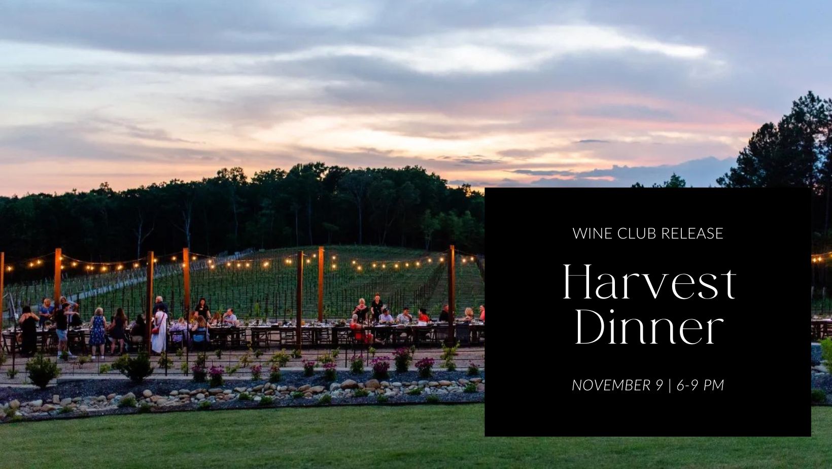 Wine Club: Harvest Dinner in the Demonstration Vineyard